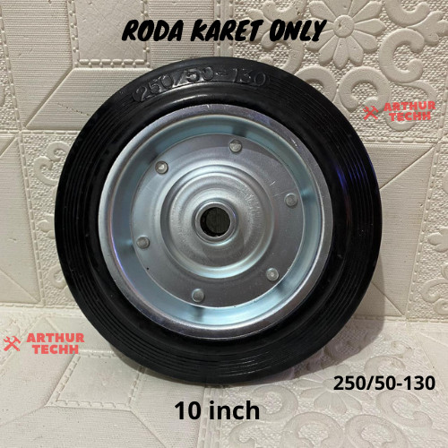 Roda Karet Wheel Only Trolley Etalase Lori 10" Inch XpTool