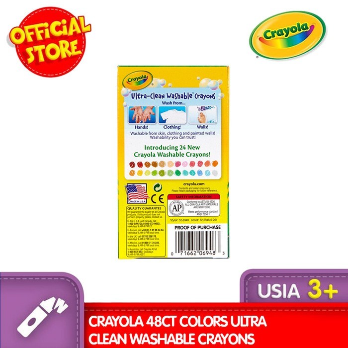 

Art - Crayola 48Ct Colors Ultra Clean Washable Crayons