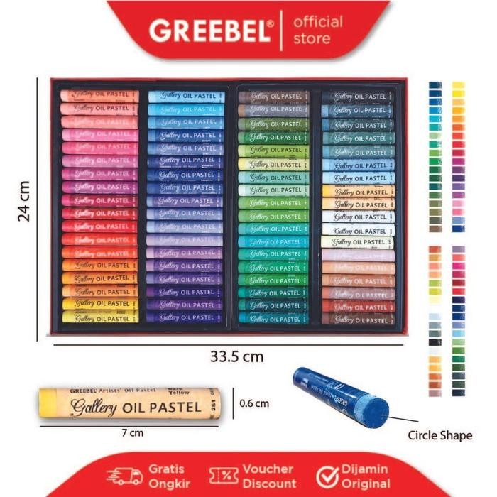 

Art - Greebel Artist Oil Pastel 72 Warna / Greebel Crayon Artist 72 Warna