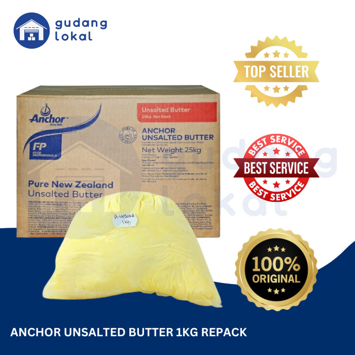 

Anchor Unsalted Butter 1Kg/500Gr/250Gr Krim Segar