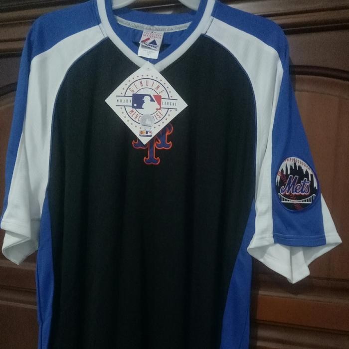 Kaos Majestic Base Ball Original 100% Edisi Mets Ny