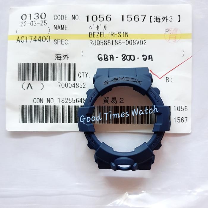 Bezel G-Shock Gba-800-2A Gba 800 Fit Gbd 800 Casio Original