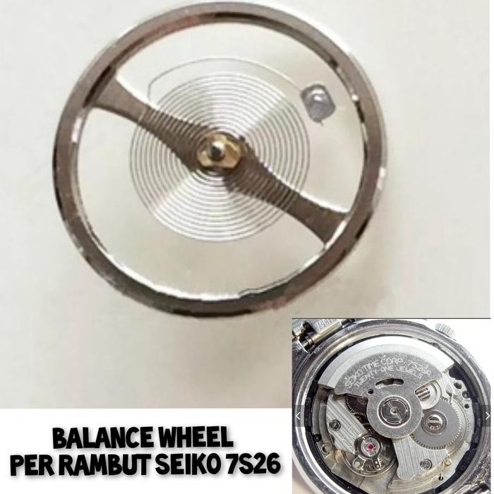Balance Wheel Spring Seiko 7S26 Per Rambut Jam Tangan Seiko Mesin 7S26