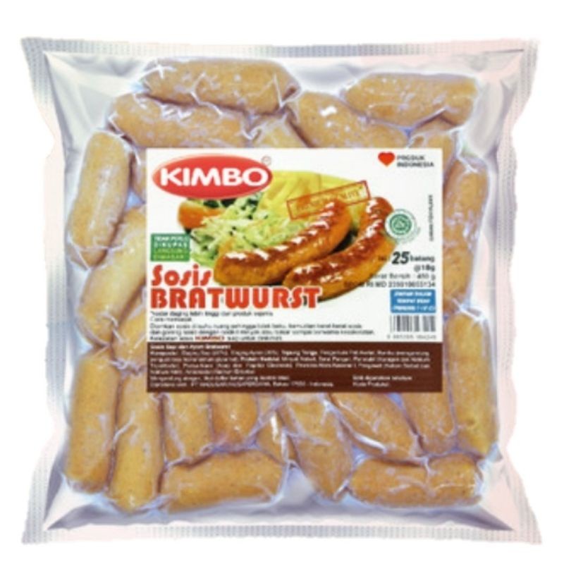

Kimbo Sosis Bratwurst Cocktail Mini Isi 25