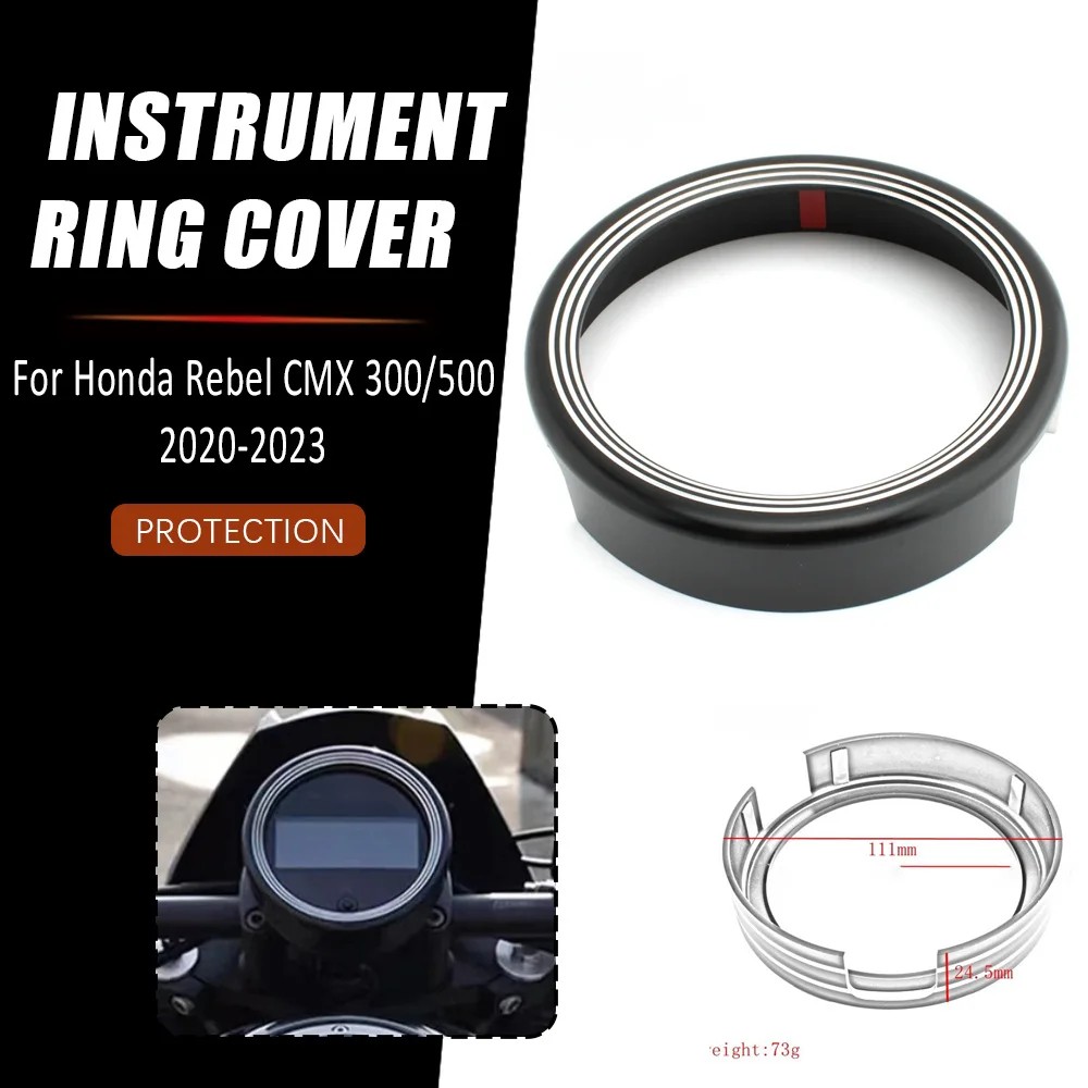 Rebel300 Rebel500 Motorcycle Speedometer Gauge Instrument Meter Ring Cover For Honda Rebel 500 Rebel