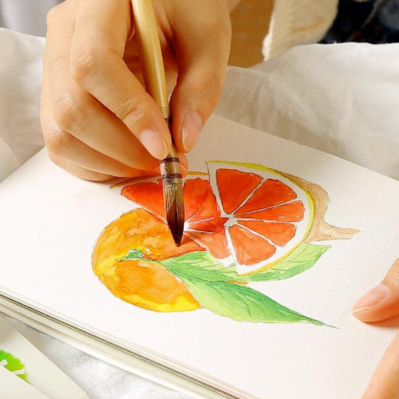 300gms 10Sheet Tutorial Watercolor Paper Book Watercolor Line Draft Coloring Book Hand-painted Art L