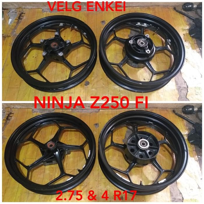 PREMIUM velg enkei kawasaki ninja z 250 fi sepasang original 2ns copotan mulus