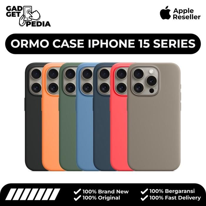Ormo Silicone Case For Iphone 15 Pro Series Support Magsafe Charging #Gratisongkir