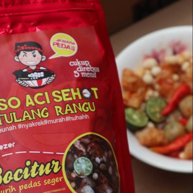 

Paket Kaget Baso Aci Tulang Rangu BACITUL Sehot Isi 6 Bks
