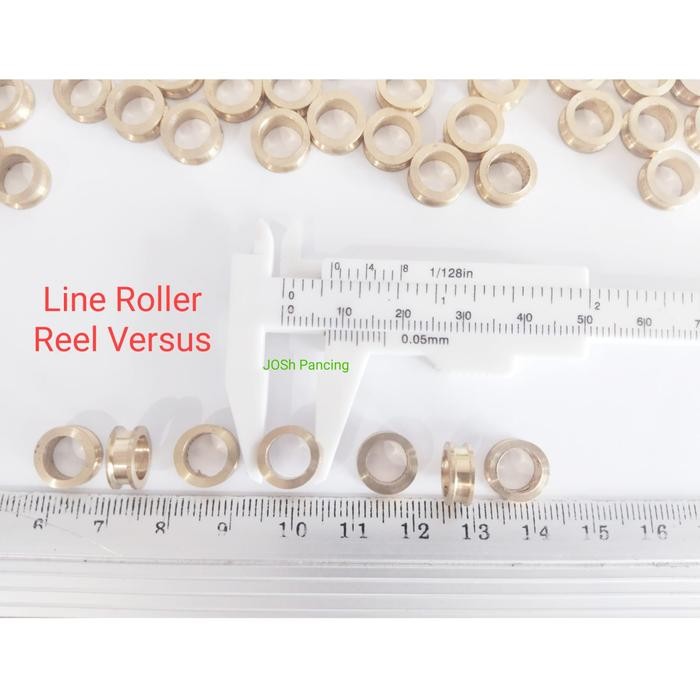 Sparepart reel pancing Line Roller Versus bahan kuningan fishing part