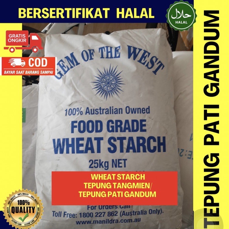

Wheat Starch 1kg / Tepung Pati Gandum / Tepung Tang Mien / Bahan Dimsum