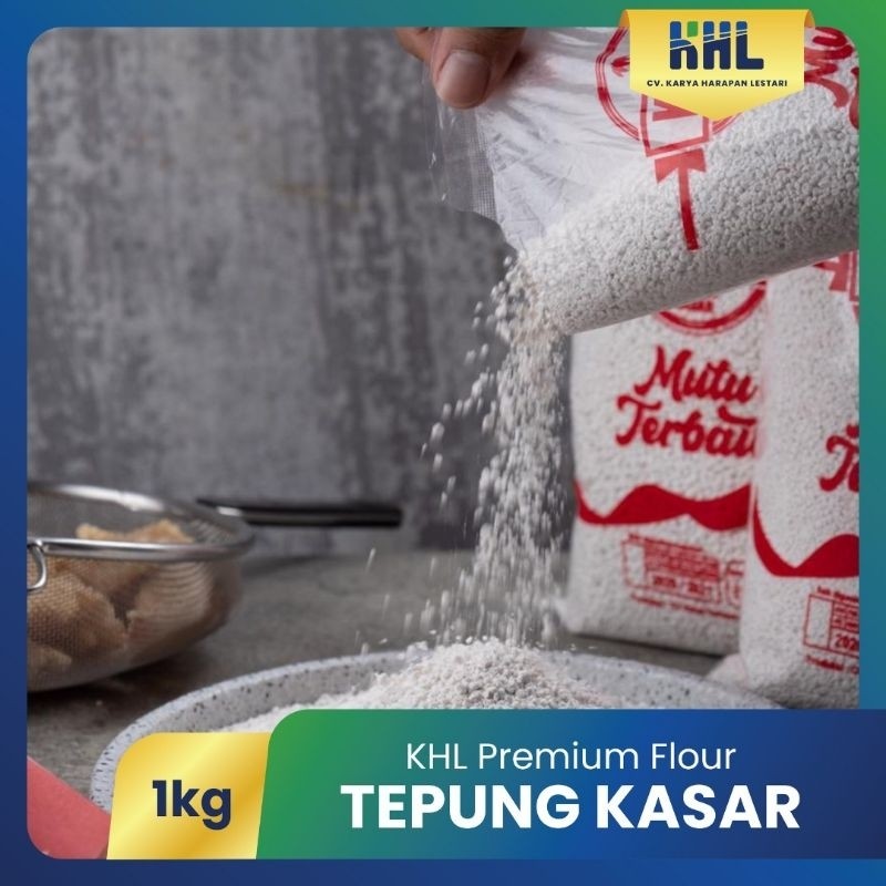 

1 Kg Tepung Tapioka Kasar / Tepung Kasar / Tepung Shihlin / Tepung Crispy / Tepung Krispi / Tepung