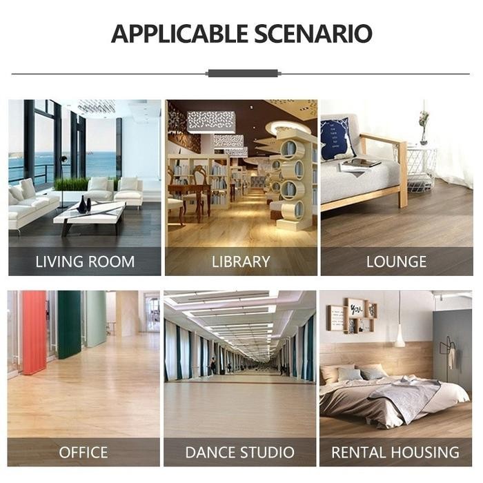 10Pcs Stiker Lantai Vinyl Wallpaper Dinding Motif Kayu Premium Dengan Lem Wallpaper Vinil Stiker