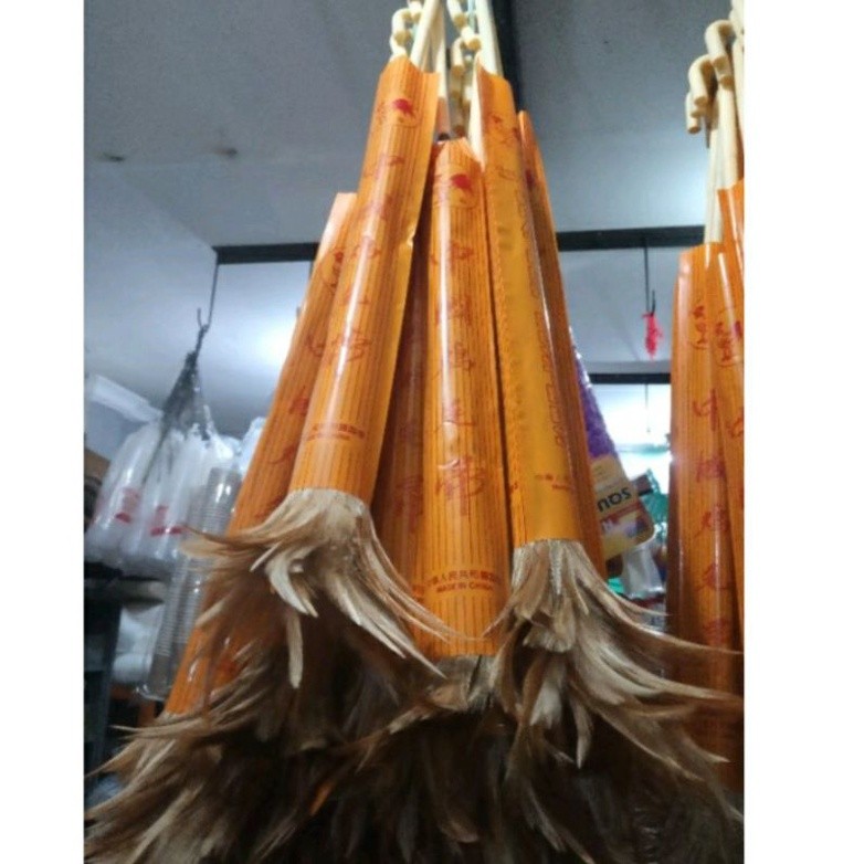 Kemoceng bulu ayam asli kemoceng