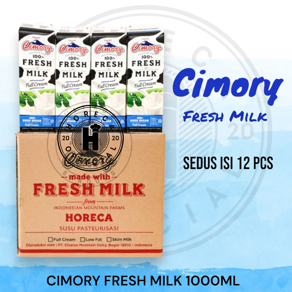 

CIMORY FRESH MILK FULL CREAM 950 ML SEKARTON ISI 12