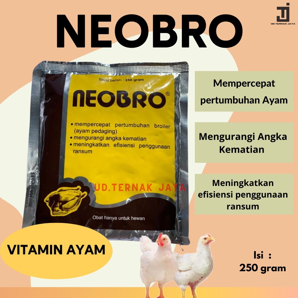 NEOBRO 250 GRAM VITAMIN PERTUMBUHAN AYAM
