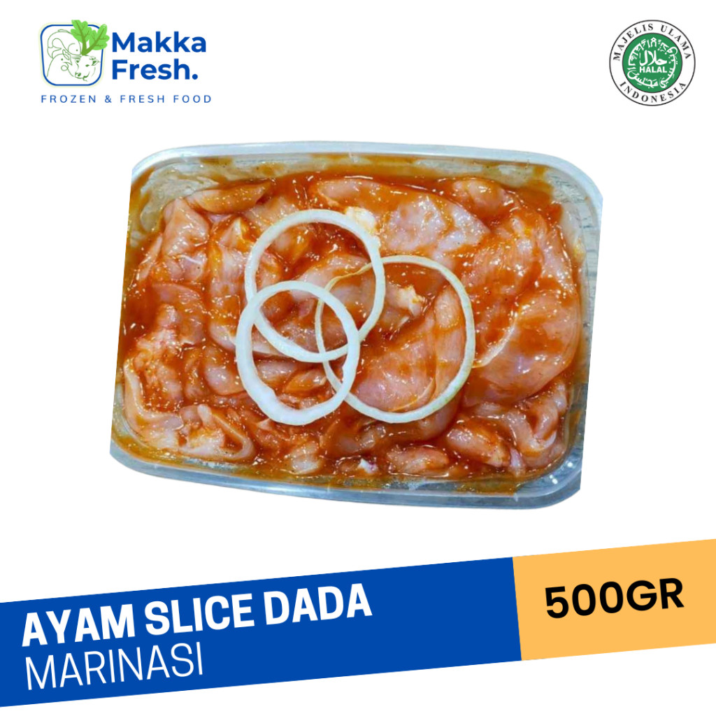 

Ayam Slice Dada Marinasi 500gr Pengiriman Same Day