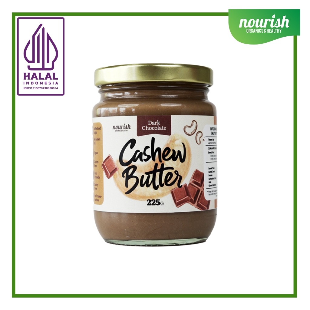 

Nourish Dark Chocolate Cashew Butter - 225 gr