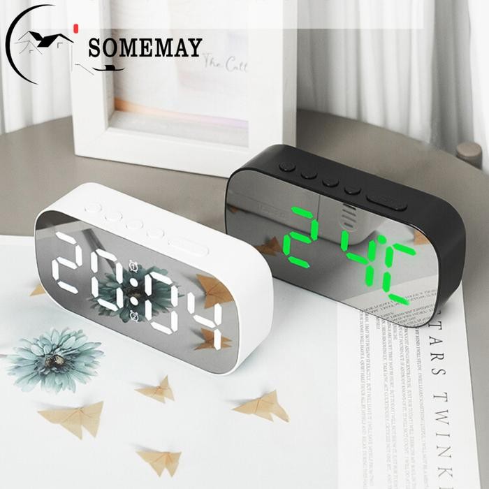 Terlaris Somemay Digital Jam Weker Mini Mode Alarm 6637/ Jam Alarm Dinding / Jam Dinding Digital Led