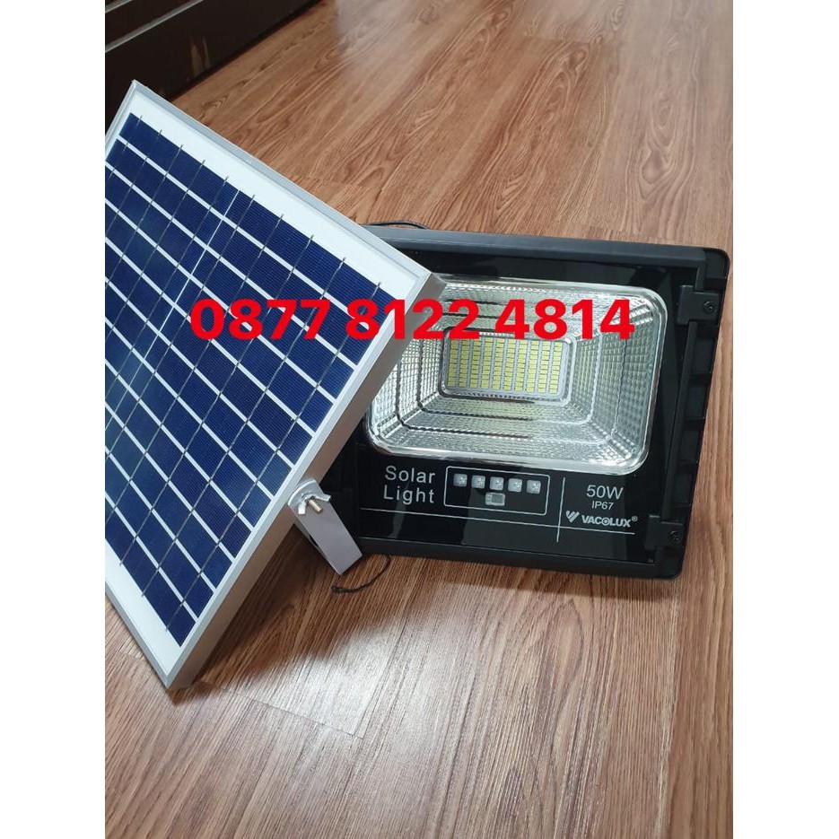 New Lampu Sorot Led Tenaga Surya 50 Watt Solar Cell Panel 50Watt Vacolux