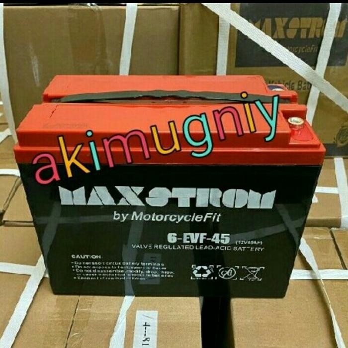 Mantab Aki 6-Evf-45 Vrla 12V 45Ah Gel Sepeda Listrik Selis Ups Solar Panel