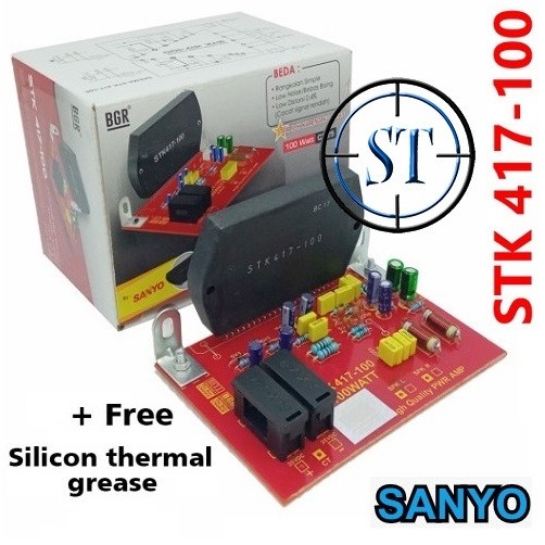 [YE] KIT POWER AMPLIFIER STK 417-100 By SANYO Low Noise Non Tanpa HEATSINK BGR
