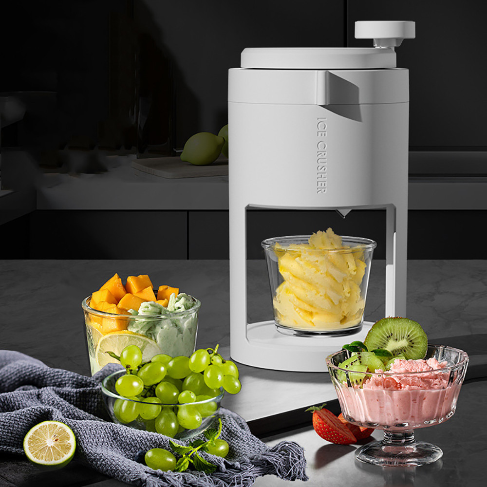 Alat Cukur Es Rumah Manual Penghancur Es Kerucut Salju Pembuat Smoothie Mesin Blender Es Dapur Bar P
