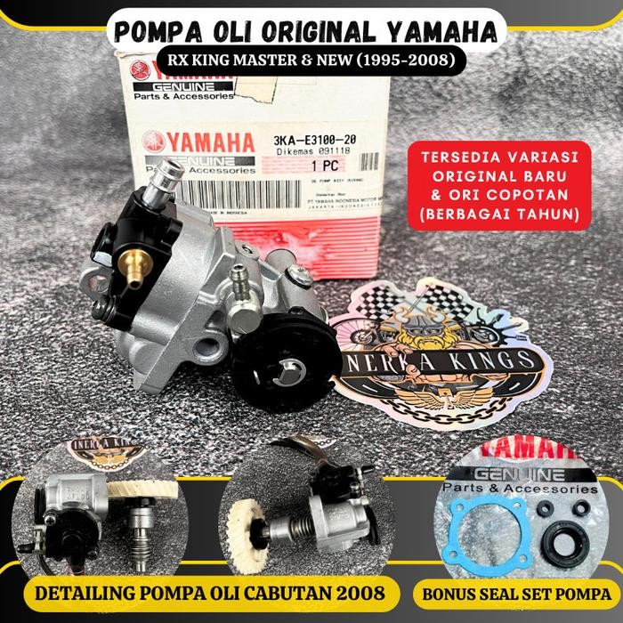 Terlaris Oil Pump Pompa Oli Assy Rx King Rxking Rxk New Master Peredam 1995-2008 Original Yamaha
