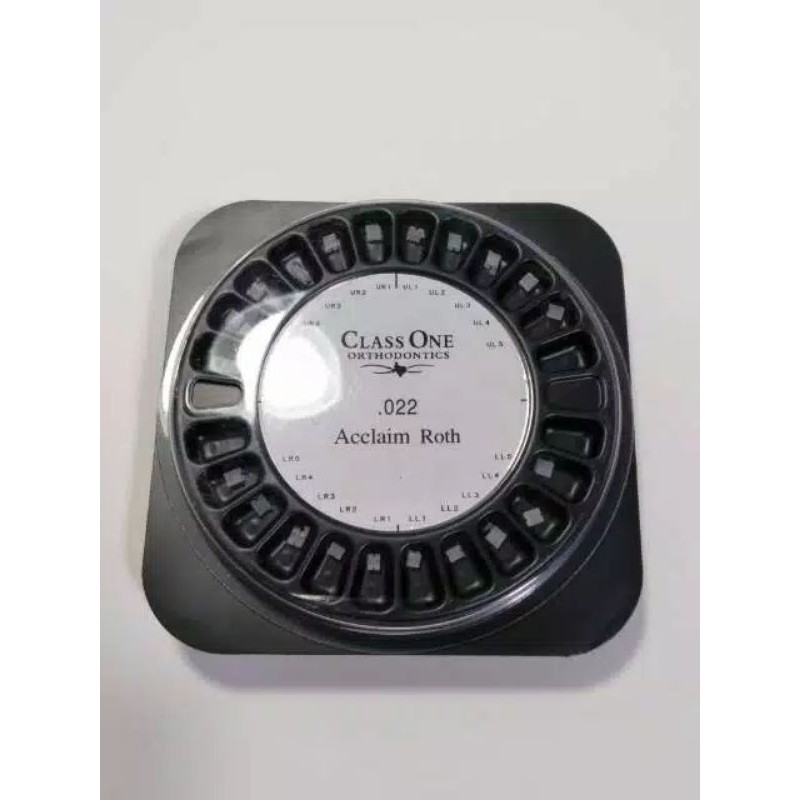 DENTAL BEHEL GIGI TRANSPARAN ROTH ORTHO CERAMIC BRACKET CLASS ONE
