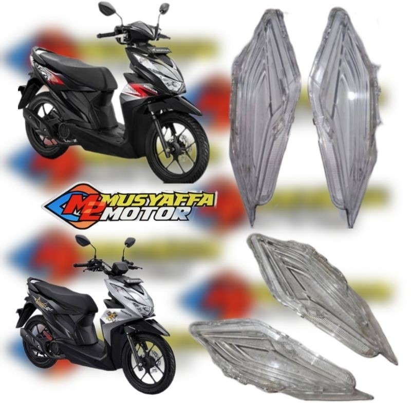 Ready Stock Mika Kaca Lampu Sen Sein Depan Beat New Led Deluxe Beat Street Led 2020 2021 2022