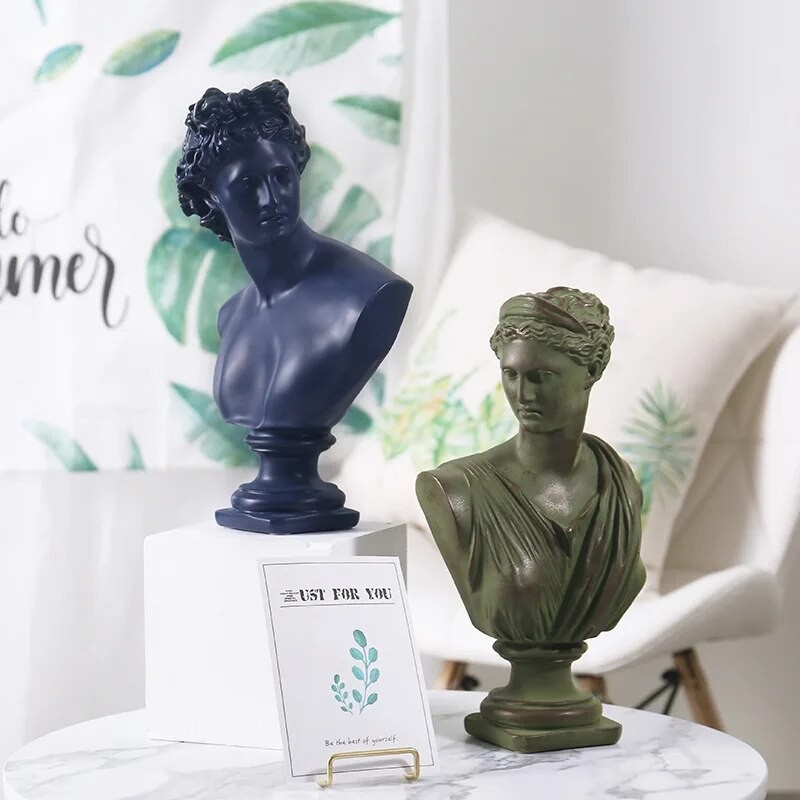 Patung Sketsa Resin Dewa David Ins Nordic Patung Ruang Tamu Dekorasi Rumah Toko Pakaian Etalase Patu