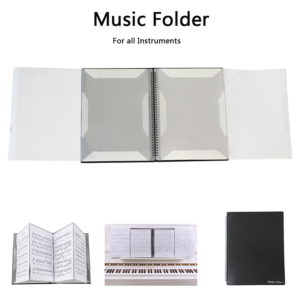 Folder Perlengkapan Musik File Tahan Air Tempat Skor Musik Ukuran A4 Folder Organizer Dokumen Lembar