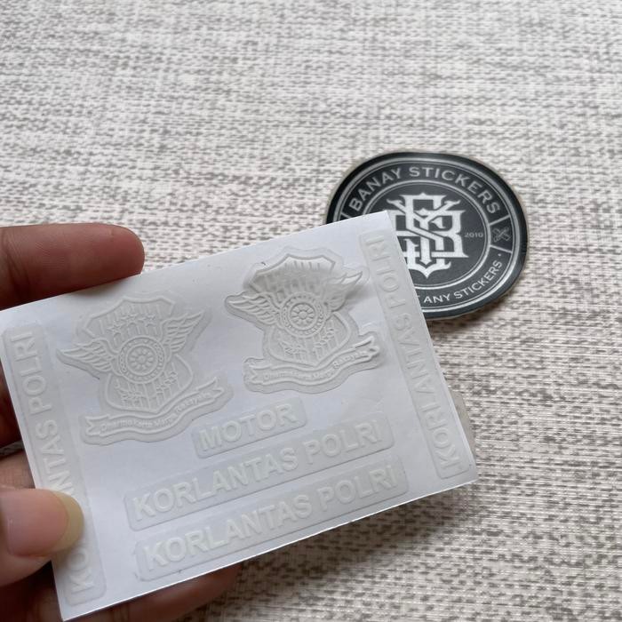 Sticker Stiker Plat Nomor Korlantas Printcutt Transparan