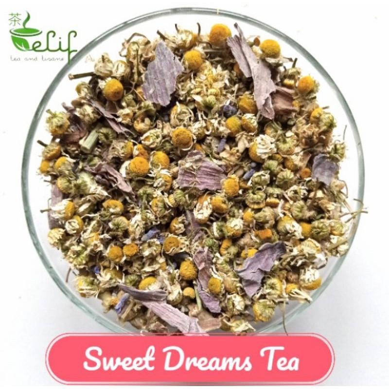 

ELIF TEA AND TISANE Sweet Dreams Tea : Chamomile, Blue Lotus, Lavender, Damiana, Mugwort [PREMIUM]