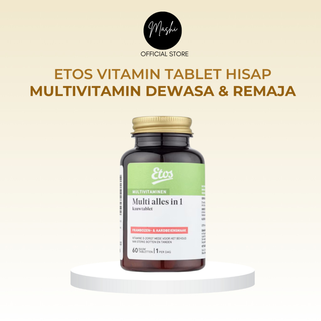 Etos Vitamin Tablet Hisap Multivitamin Dewasa & Remaja Vitamin Komplit Tablet Hisap Dewasa dan