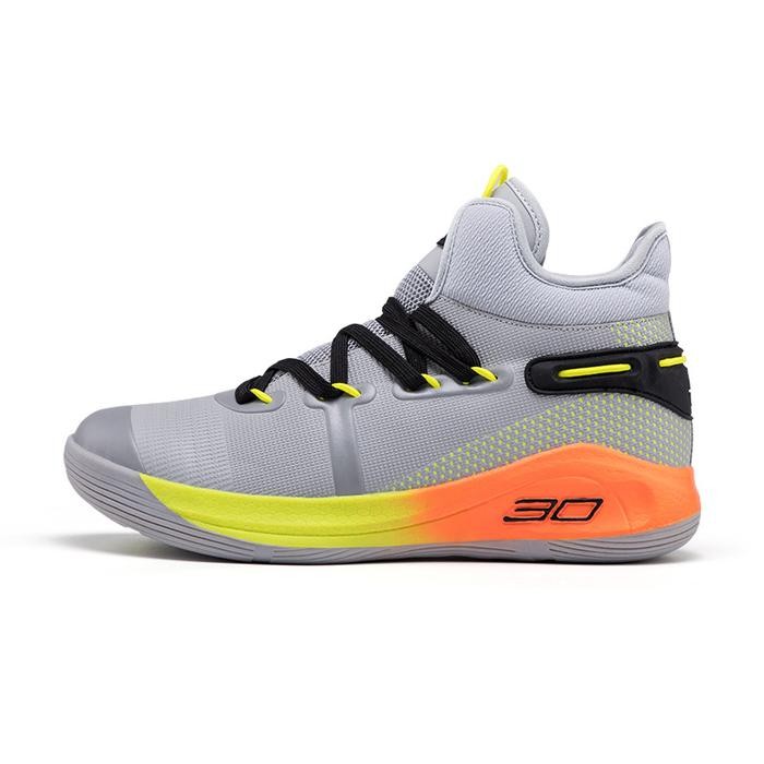 TERLARIS Sepatu Basket Sol Karet Berdecit Dan Anti Licin Sepatu High-Top Sepatu Basket Curry 30
