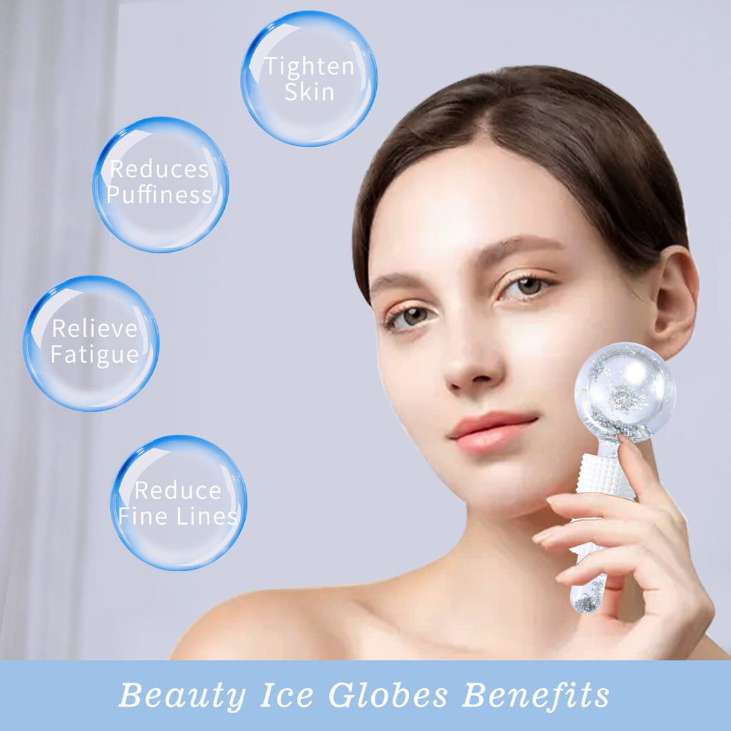 2024 New Ice Hockey - Commercial Beauty Salon Ice Ice Treatment Face - Ladies Massage Glass Ball -