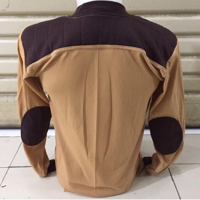 Kaos cokelat pramuka lengan panjang/kaos logo pramuka lengan panjang