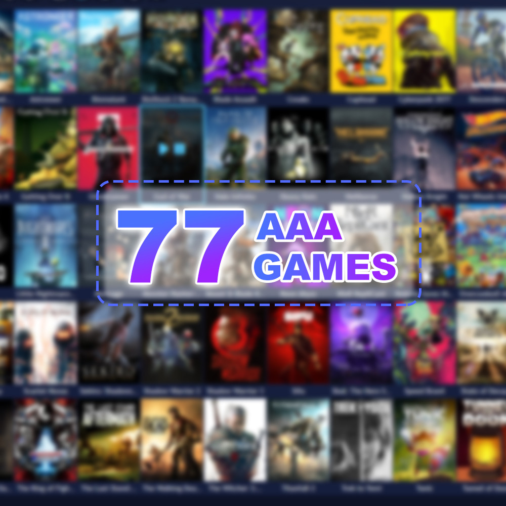 Portable Game Console With 77 AAA Games 2T External Game Hard Drive HDD With Playnite Game System Fo