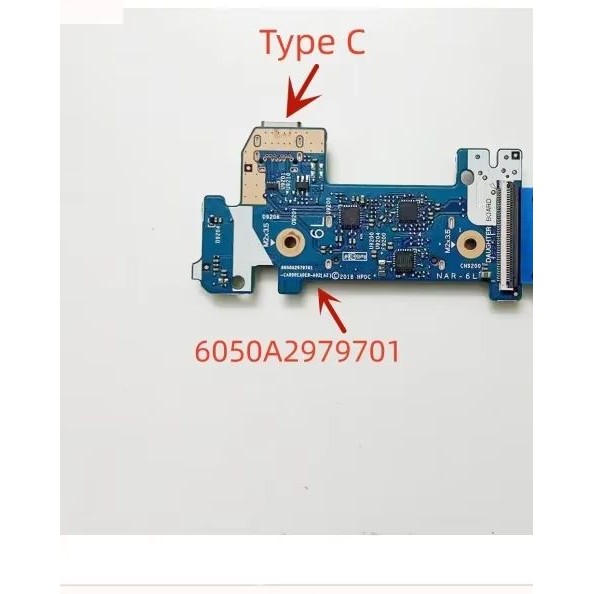 Original for HP 14s-cr 14-dk 14-ck 14-cf laptop USB 3.1 Type C card reader power board L24483-001 60