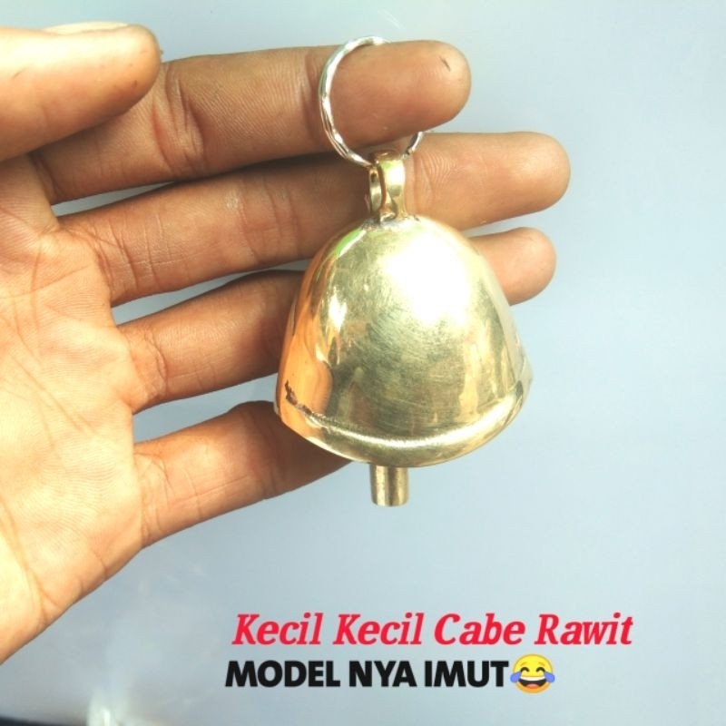 Fur Babies Klontongan Sapi Kuningan Bell Lonceng Pintu Pagar Klontongan Mini Suara Nyaring