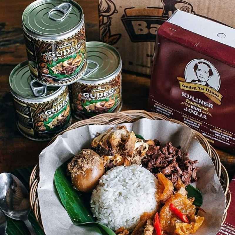 

Gudeg Bagong TELUR AYAM SUWIR 300 gram Kaleng Makanan Khas Yogyakarta