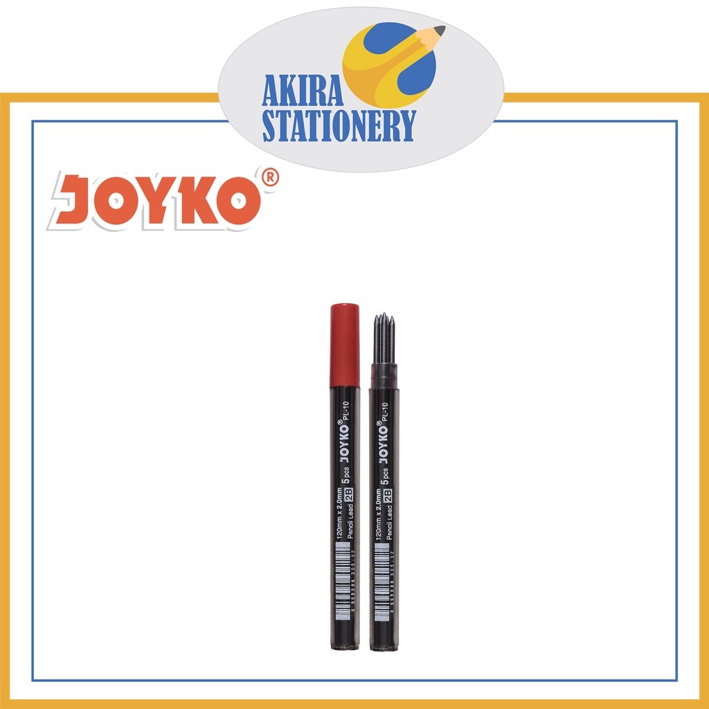 

Isi Pensil Mekanik JOYKO PL 10 - 2 mm / Pencil Lead Mechanical 2B PL-10 - 2.0 mm PAK ( 12 TUBE )