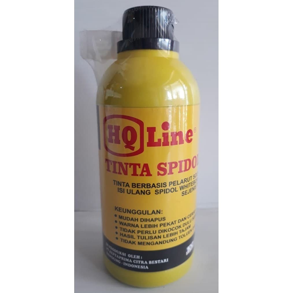 

HQ refill ink tinta spidol whiteboard warna hitam 500 ML