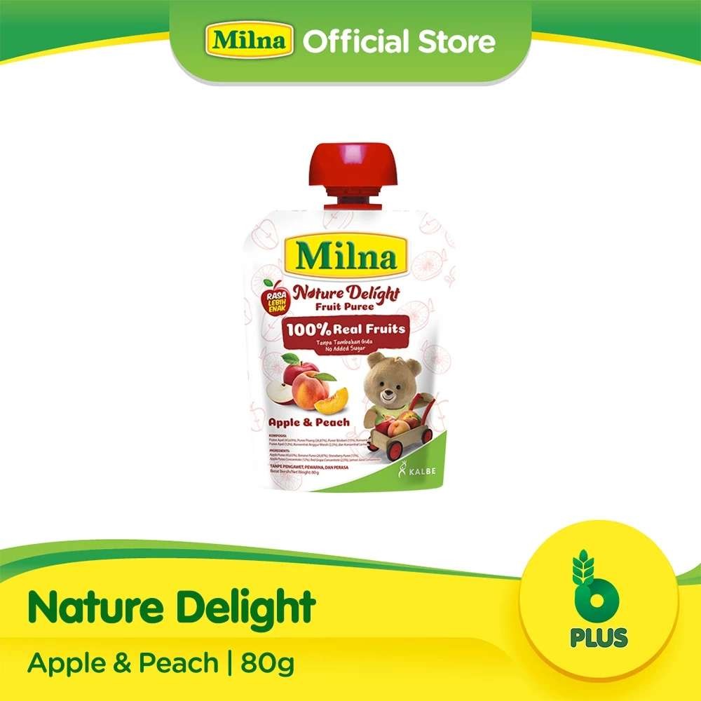 

MILNA NATURE DELIGHT APPLE & PEACH 80 G - RAJA SUSU