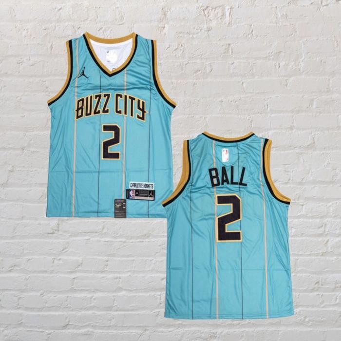 Baju Jersey Basket Swingman NBA Lamelo Ball Charlotte Hornets City Eds