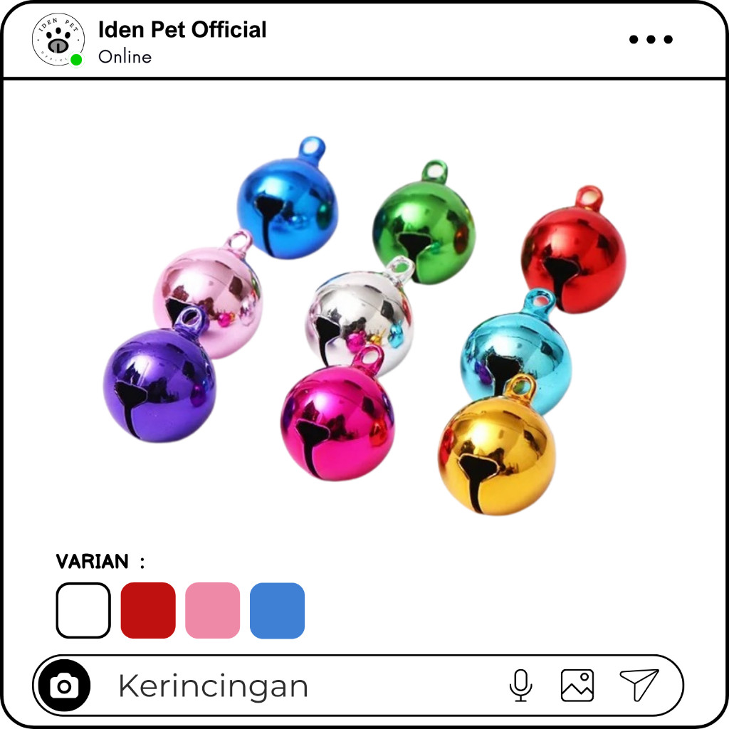 KERINCING KALUNG KUCING LONCENG KERINCINGAN HEWAN ANJING PET CAT DOG BELL