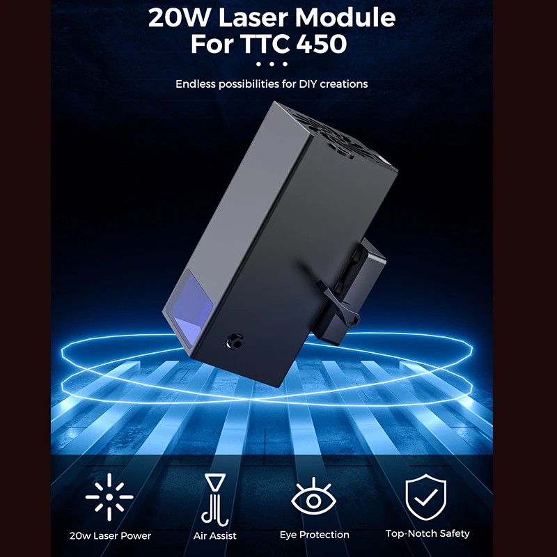 Laser Module 2.5W/5.5W/20W Optical Power Blue Light Laser Engraver Head for Laser Engraving Cutting 