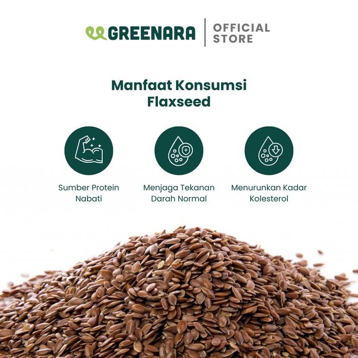 

YOUBBYSHOP GREENARA BIJI RAMI COKLAT 1KG / NATURAL BROWN FLAXSEED