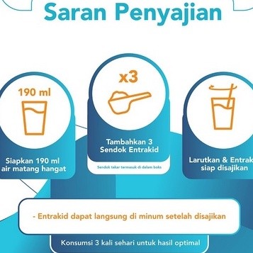 

ENTRAKID VANILA COKLAT 185GR PENAMBAH GIZI ANAK 185 GR TINGGI KAL SSKD